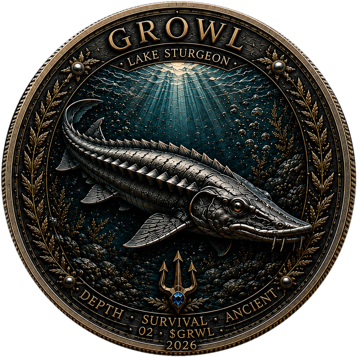 GROWL coin front